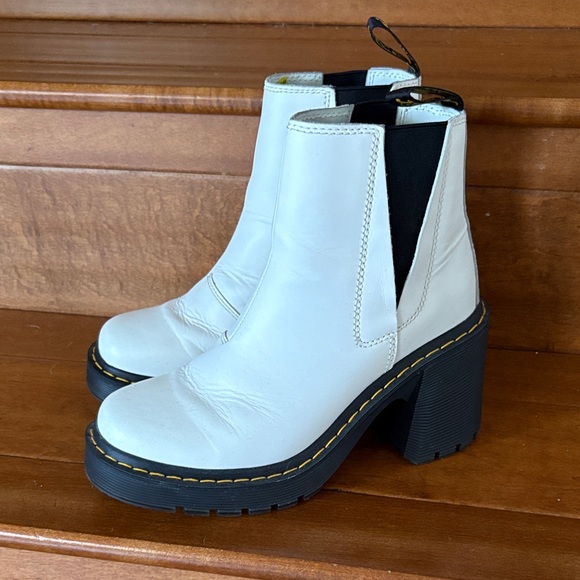 🔥Dr. Martens Spence White Wedge Boots - Picture 2 of 8